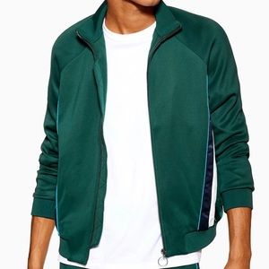 TOPMAN GREEN TRACK JACKET: BRAND NEW